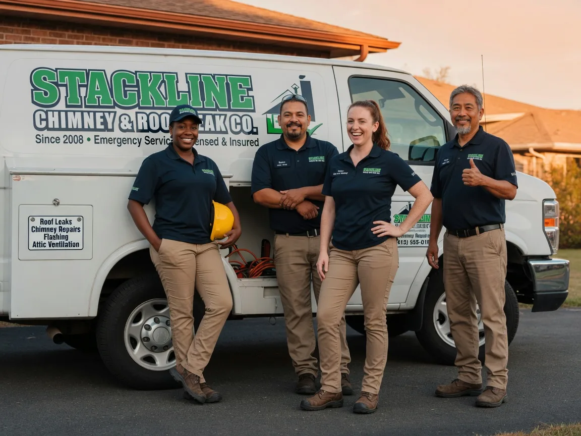 Chimney flashing repair company in Buna, TX